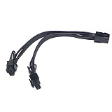 XT-XINTE 18AWG PCI-E 6pin Female to Dual 8pin 6pin+2Pin Male Y-Splitter Video Card Power Supply Adapter Cable PCIe GPU Splitter Line