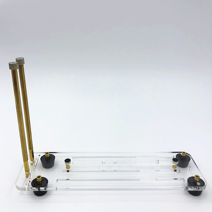 Graphics Card Vertical Kickstand Bracket Transparent Acrylic Base with Rubber Support for PCI-E PCIe 3.0 16X GPU Extension Cable