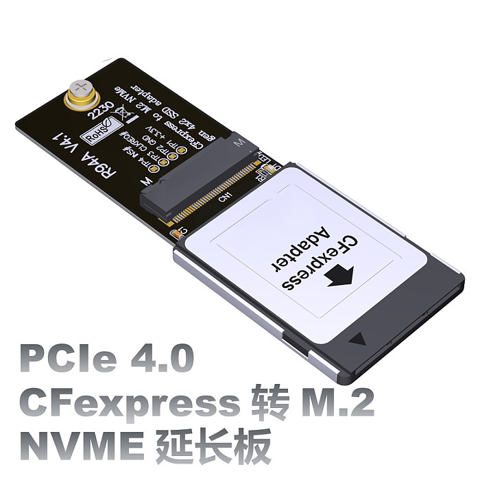 Storage Expansion Card PCIe4.0 Gen4x2 CFexpress Type-B Adapter Card for NVMe M.2 2230 key M SSD Extender For Canon R5 Z6Z7 XBOX