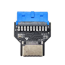 USB Header Adapter Riser USB3.0 19Pin/20Pin to TYPE-E Converter Chassis Front Panel TYPE C Plug-in Port for Computer Motherboard