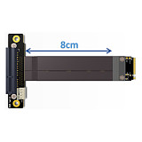 PCIe 3.0x4 Extension Cable PCI Express x4 x8 To M.2 for NVMe M Key 2230 2240 2260 2280 SSD Riser Card Gen3.0 Extender 32G/bps
