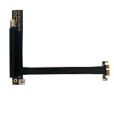 PCIE 3.0 X1 to X16 90Degree Graphics Card Extension Cord 6P/4P Power Supply Port 8G/BPS for Motherboards Multiple Graphics Cards