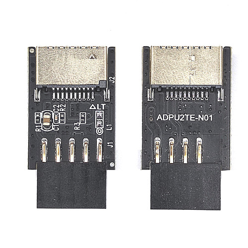 Motherboard USB2.0 9Pin to TYPE-C A-KEY Front Connector Converter USB3.2 TYPE-E Interface Header Adapter USB 2.0 Extender Card