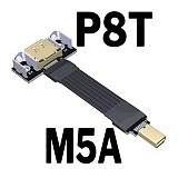 Mini-Displayport V1.4 Male to Female Adapter Cable DP1.4 To Mini-DP Extender with Fixing Hole For GPU Graphics Card Extension