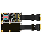 M.2 WiFi A.E Key to Mini-pcie mPCI-E Extension Cable PCI Express 4.0 X1 Riser Card for Wireless Network Card Stable Transmission