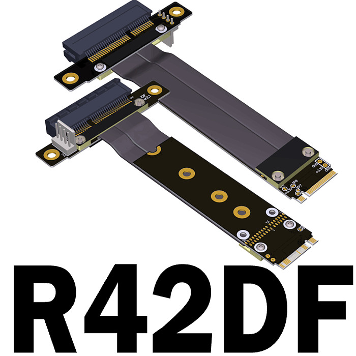 PCIe 3.0x4 Extension Cable PCI Express x4 x8 To M.2 for NVMe M Key 2230 2240 2260 2280 SSD Riser Card Gen3.0 Extender 32G/bps