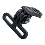QWINOUT Bicycle Headlight Mount Adaptor for Stem Mount Cycling Front Light LED Lamp Holder Bracket Camera Type Connector