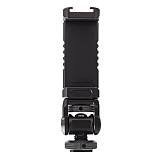 FEICHAO Metal Phone Holder Clamp Clip DSLR Camera Monitor Adapter Cold Shoe Mount 1/4 Screw Hole Extend Fill Light Mic for Smartphone