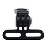 QWINOUT Bicycle Headlight Mount Adaptor for Stem Mount Cycling Front Light LED Lamp Holder Bracket Camera Type Connector
