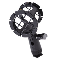 BGNING  5/8  Thread Shock Mount Clip Mic Holder Stand Microphone Shock Mount Condenser Microphone for Camera Shoes and Boompoles