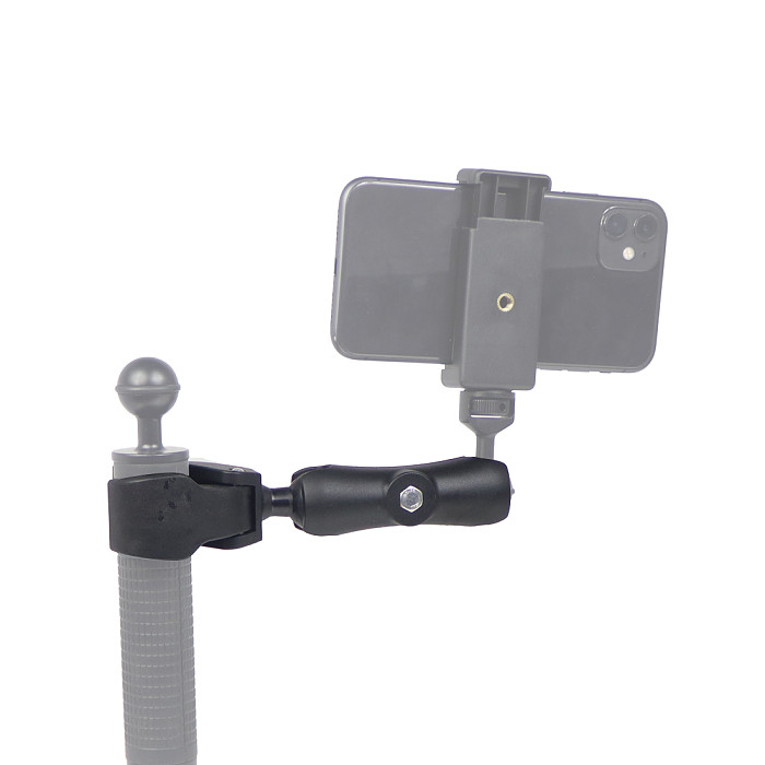 QWINOUT Motorcycle Bicycle Handlebar Rail Mount Clamp Pipe Clamp Ball clampfor Gopro Action Camera Clamp Mount Clip Tough-Claw Mount