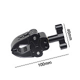 FEICHAO Articulating Arm Friction Magic Arm 3/8  1/4  Screw / Cold Shoe Mount Adjustable Crab Claws for DSLR Monitor Microphone 