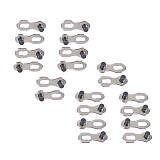 5 Pairs Bike Chain Quick Link Connector Lock Set for MTB Road Bicycle Power Chain Quick Release Buckle for 6 7 8 9 10 11 Speed