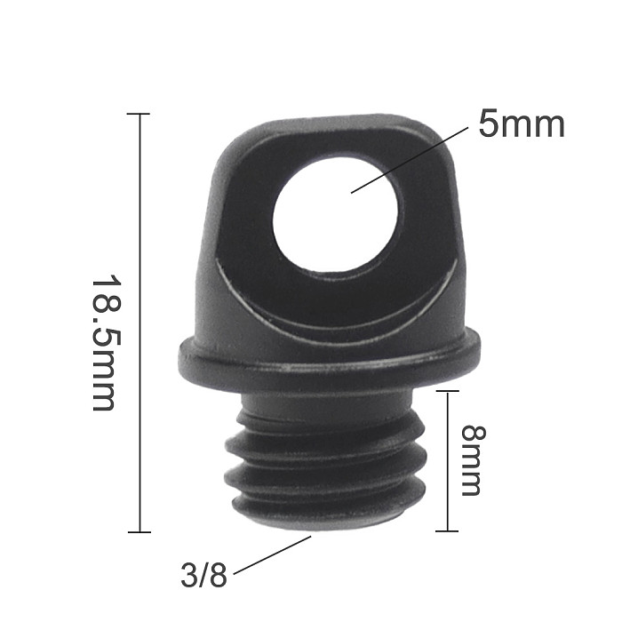 FEICHAO Camera Screw 3/8   Ring Handle w/ Hand Strap Mount Adapter for Shoulder Sling Neck Strap Bag DSLR Photo Studio Tripod Accessories