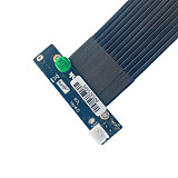 PCIe 4.0 x4 U2 Interface SFF-8639 To M.2 Key-M M2 Adapter Riser Card Ribbon Extender Cable 64G/bps For U.2 SFF8639 SSD Risers