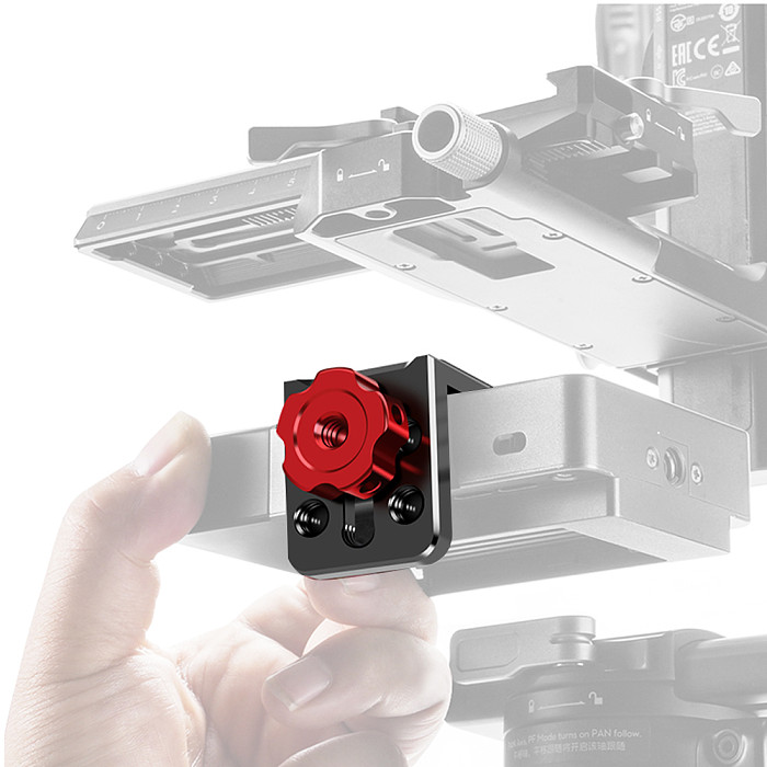 1/4 Screw Cold Shoe Mount Holder for RS2/RSC2 Handheld Gimbal Stabilizer Expansion for Microphone Fill Light Mounting Bracket