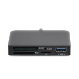 XT-XINTE 4in1 Type-c To XQD Card Reader USB 3.0 HUB Compatible M/G Series Memory Card Supports SD/TF Card Speeds Up to 10Gbps