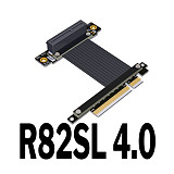 PCIe 4.0 x1/x4 To x8 Extension Riser Cable 90/180 Degree Extender PCI-E 4.0 x1 8G/bps,x4 Gen4 for Network Card SSD Adapter