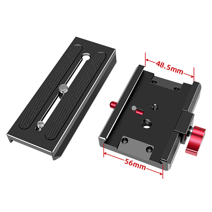 Alluminium Alloy 1/4'' 3/8'' Screw P200 Quick Release Plate for Canon Sony DSLR Camera Tripod Monopod Photo Studio Accessories