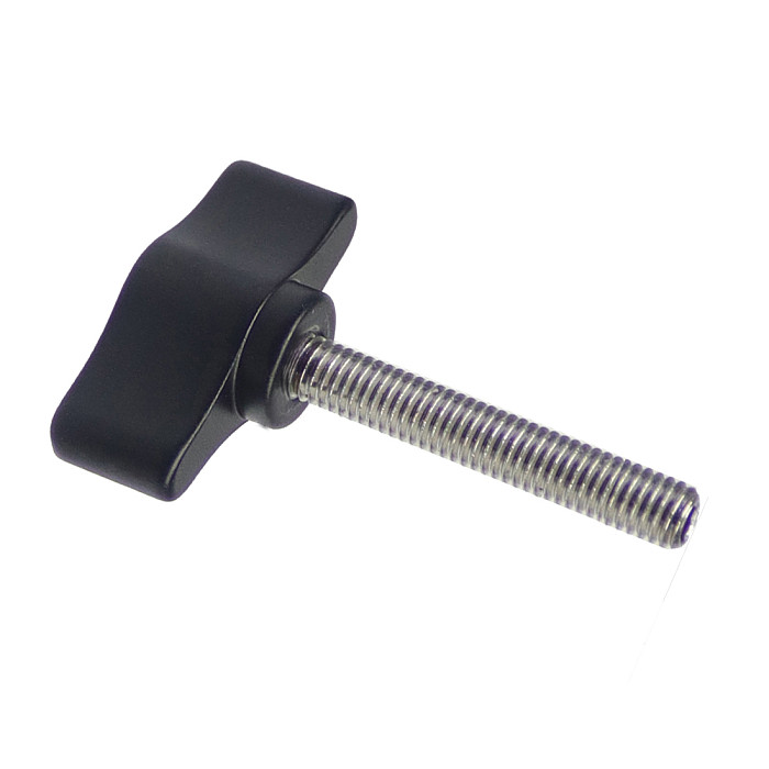 Aluminum M5 Threaded Knob Screw Adapter 8mm-33mm Screw Length Rail Rod Slider Clamp Locking Screw T-handle Wrench Clamp Screws