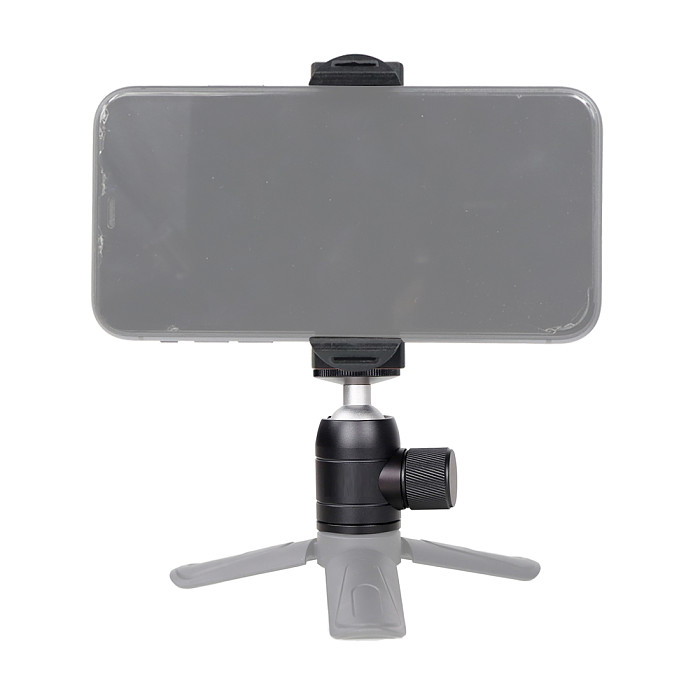 FEICHAO Universal Adjustable Tripod Mount Cell Phone Clip 1/4 Vertical Bracket Clip Clamp Holder 360°Rotation Cold Shoe Adapter