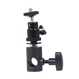 1/4 Screw Mini Ball Head Tripod Mount Light Flash Stand Holder BallHead with Crab Claws Clamp For SLR Camera Monitor Accessories