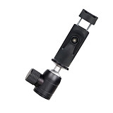 FEICHAO Universal Adjustable Tripod Mount Cell Phone Clip 1/4 Vertical Bracket Clip Clamp Holder 360°Rotation Cold Shoe Adapter