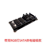 XT-XINTE PWM Cooler Fan HUB Splitter Adapter Socket 12v 5v RGB ARGB Adapter Board 4D/SATA Power with Magnetic for Motherboard