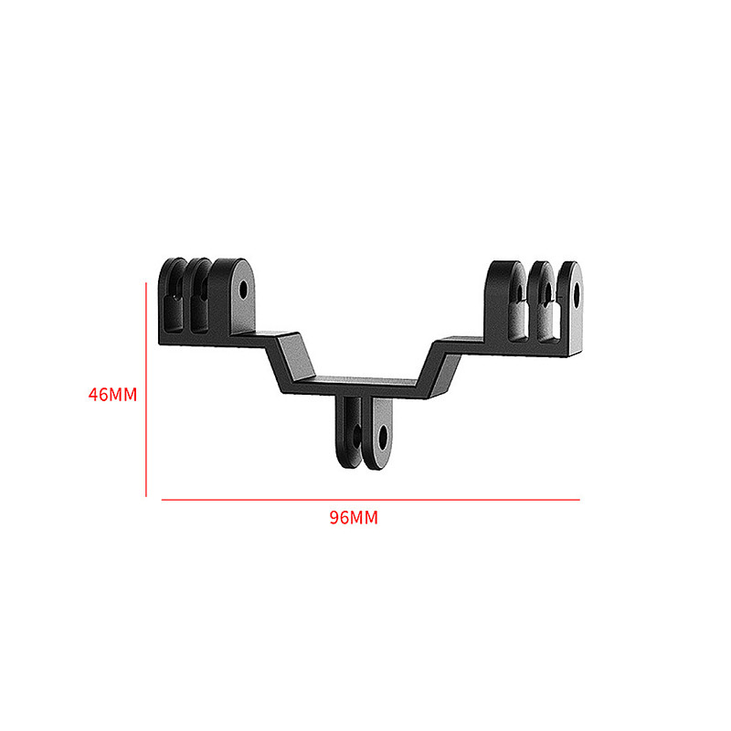 Double Bracket Bridge Connector for DJI Action 2 Sports Camera Dual-head Bracket for GoPro 10 9 8 MAX Interface Adapter