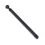 Carbon Fiber Selfie Stick Extension Rod, 1 inch Ball Head Grip, 1/4 inch Tripod for GoPro for Insta360 ONE X R for OSMO Action