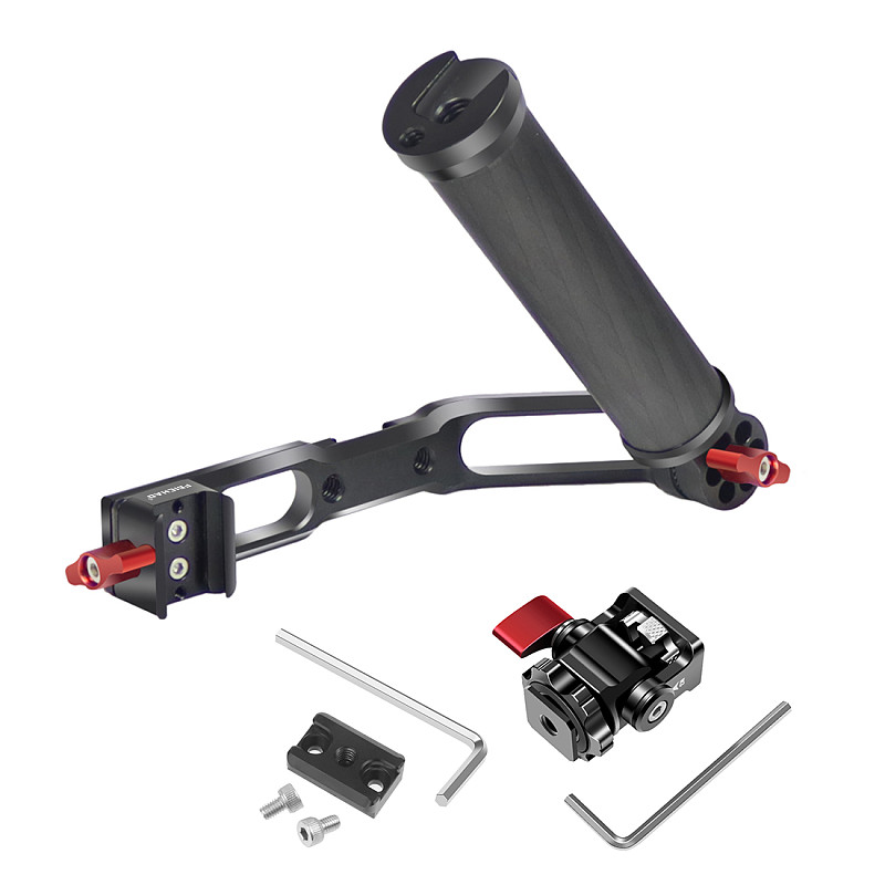New Adjustable Handle Sling Grip Fold L Bracket Chute Clamp Mount for DJI Ronin RS2 RSC2 Handheld Stabilizer Monitor Extension
