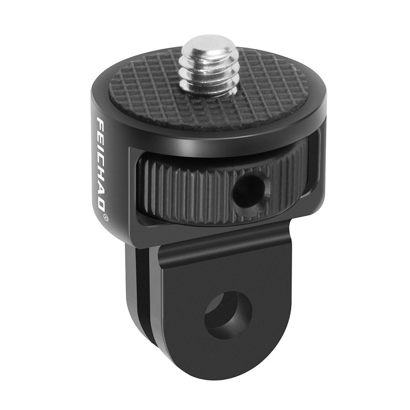 2 PCS CNC 360 Rotate 1/4 Inch Mini Tripod Adapter Mount for Gopro 10 9 8 for POCKET 2/POCKET4/ FIMI PALM 2/Insta360 ONE X2/X Camera