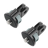 2 PCS CNC 360 Rotate 1/4 Inch Mini Tripod Adapter Mount for Gopro 10 9 8 for POCKET 2/ FIMI PALM 2/Insta360 ONE X2/X Camera
