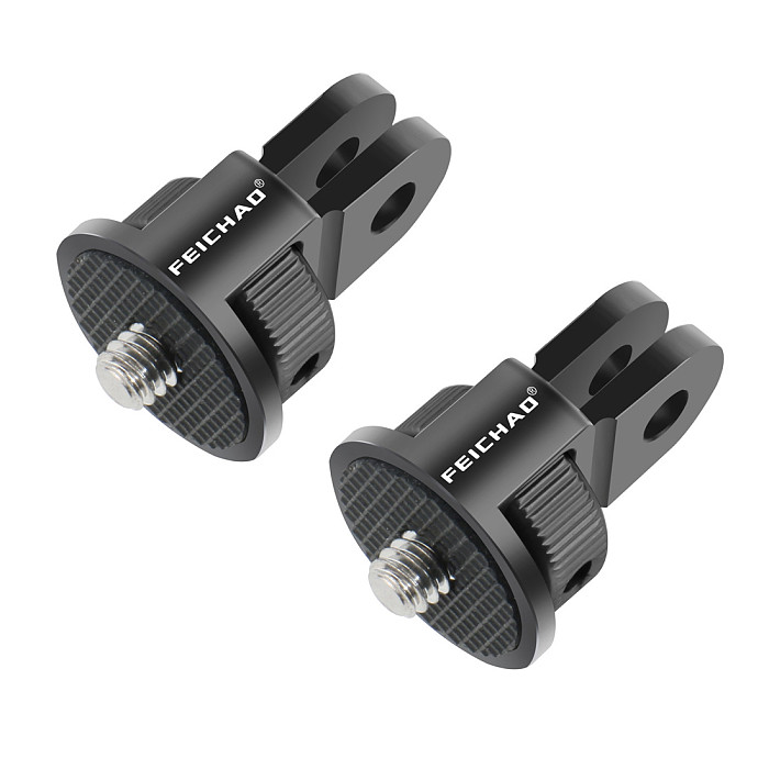 2 PCS CNC 360 Rotate 1/4 Inch Mini Tripod Adapter Mount for Gopro 10 9 8 for POCKET 2/POCKET4/ FIMI PALM 2/Insta360 ONE X2/X Camera