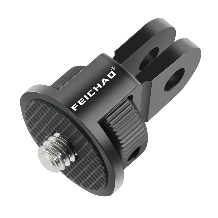 2 PCS CNC 360 Rotate 1/4 Inch Mini Tripod Adapter Mount for Gopro 10 9 8 for POCKET 2/POCKET4/ FIMI PALM 2/Insta360 ONE X2/X Camera