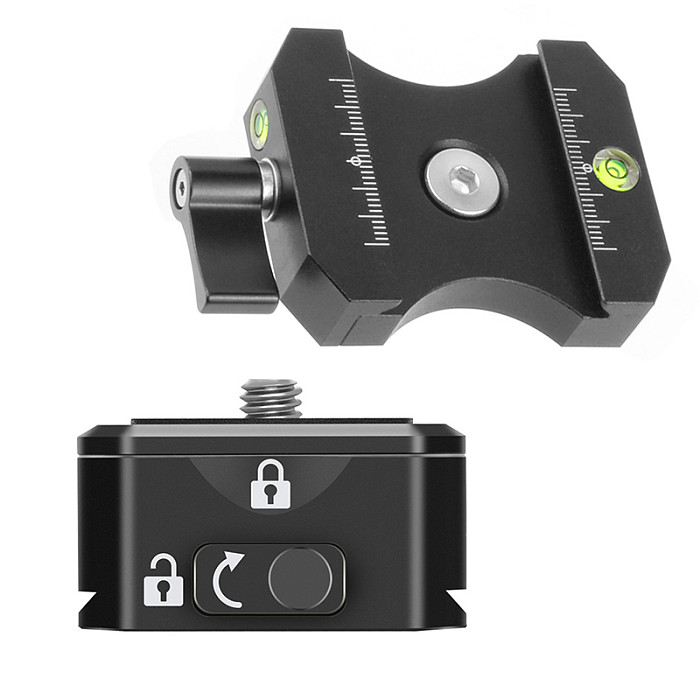 Quick Release Plate Claw Clamp 38mm Arca Desktop Mini Tripod for Gopro Action DSLR Camera Phone Gimbal Fast Switch Instal Mount