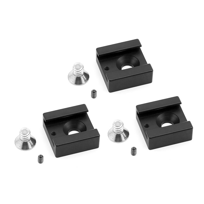 3x Cold Shoe Mount Adapter 1/4  Screw Metal for DSLR Camera Cage Bracket Umbrella Holder Flash Lights LED Trigger Hot Shoe Seat