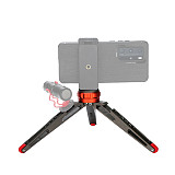BGNING Universal Desktop Aluminum Alloy Tripod with 1/4 Screw Thread Cold Shoe Mount for Mobile Phone SLR Cameras Microphone