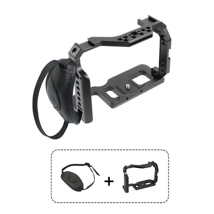 A7M4 A7R4 Camera Full Cage Rig Handle Grip Arca-style Cold Shoe Mount ARRI Locating for Sony Alpha 7S III IV A7M3 A73 A7R3 A7S3