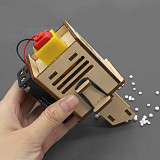 DIY Wooden Vacuum Cleaner Rectangular Shape Ecational Science Steam Toys Assembly Building Sets Toys for Children Physics