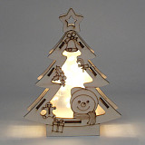 Christmas Wooden LED Christmas Tree For Home Decorations Holiday Gift Experiment Toys For STEM Education DIY Toys
