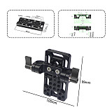 Multi-Purpose Switching Plate Cheese Board Easy Plate 1/4 3/8 ARRI Cold Shoe for Railblock Dovetail Rods DSLR Camera Cage Rig