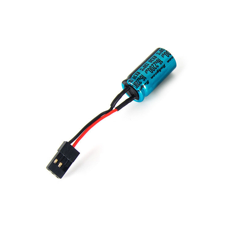 A3 Voltage Protector for FUTABA Drones Flight Control Receiver 2200uF 16V Large Plug Capacitor Protector Suitable for RC Drones