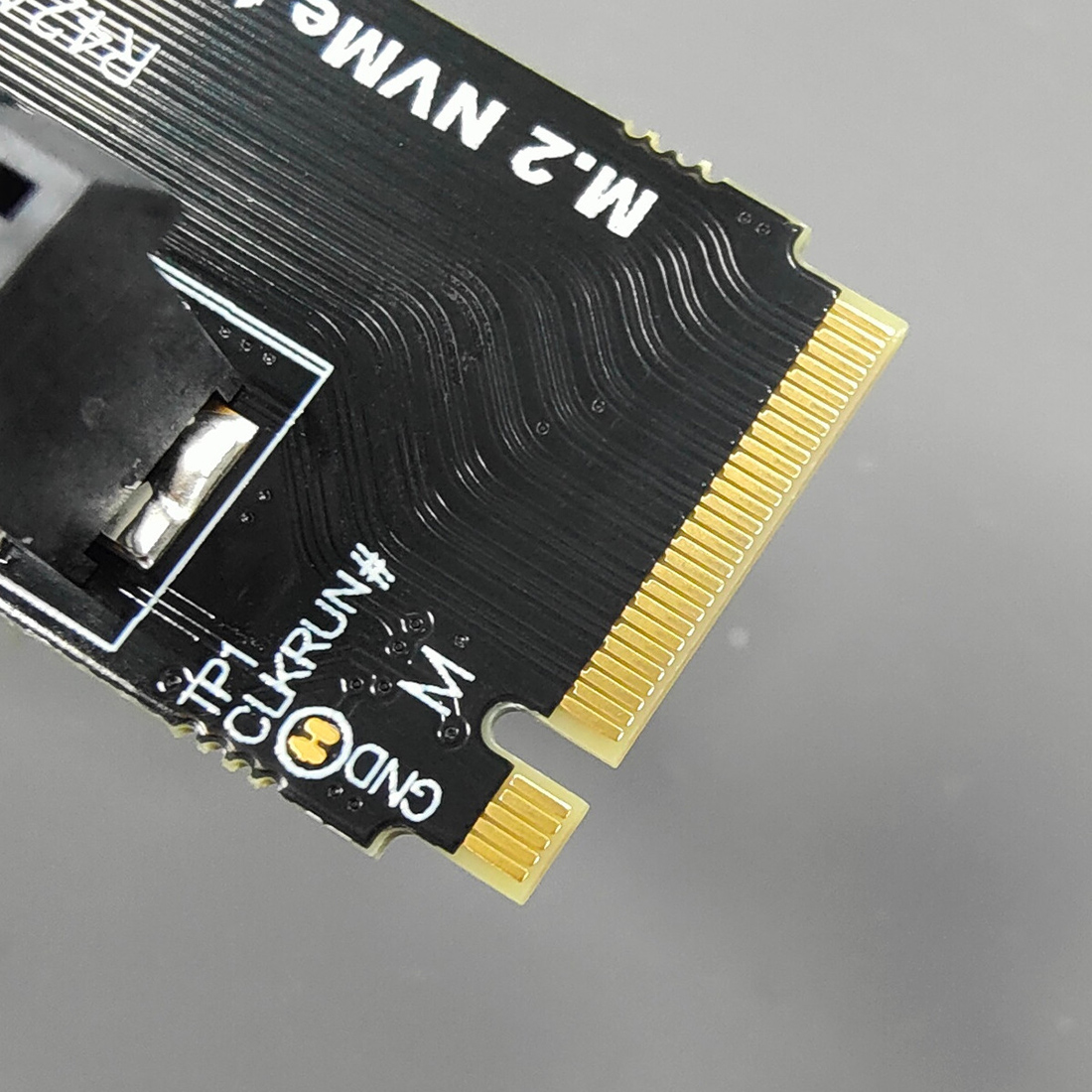 JMT NVMe M2 Key-M to PCI-e 4.0 4X 1X Slot Riser Card with 4 Pin