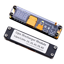 JHEMCU Ruibet 2-6S LIPO Discharger Module Built-in LED Indicator 3.8V 0V Mode for RC XT30 XT60 LIPO Battery Storage Disposal