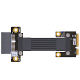 JMT Mini-Pcie Wireless Network Card to Pcie 4.0 x1/ x4/ x16 Riser Extension Cable PCIe 4.0 mPCIe M.2 NVME SSD Motherboard Riser Ribbon Extender 