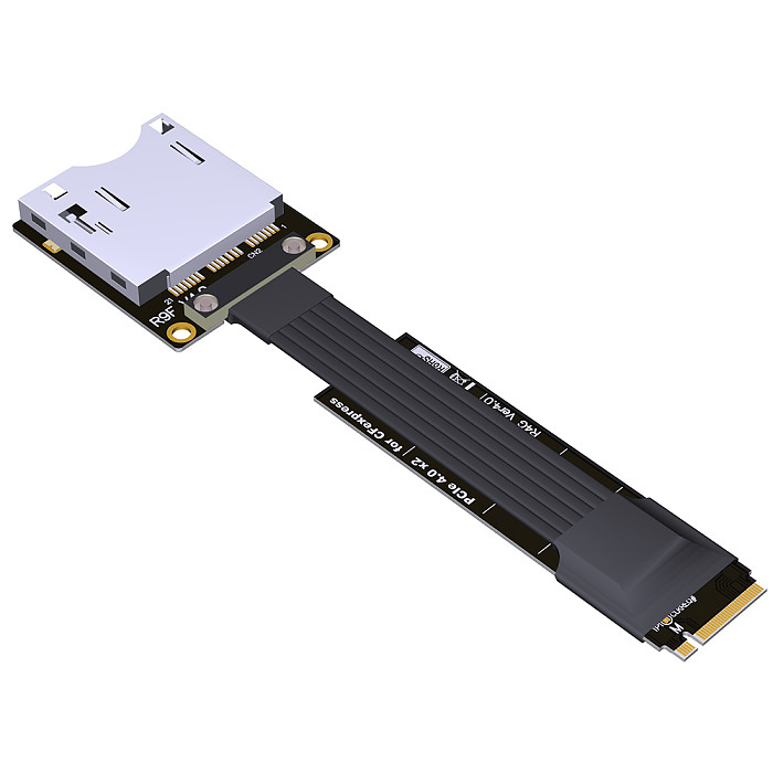 JMT CFexpress Type B to M.2 NVMe 2280 Key-M SSD PCIe 4.0 Extension Cable CFe Converter Compatible for Canon R5 Nikon Z6Z7 Xbox Storage Card Adapter