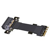 JMT PCI-e 4.0 M.2 WiFi A.E Key A+E to PCI-e x1/ x4/ x16 Slot Riser Extender Adapter Card Ribbon Gen4.0 PCIE Cable Wireless Network Card 8G/BPS