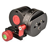 Hydraulic Head Mini Gimbal 360 Degree Rotation Fluid Video Head Akka Base for Tripod Mobile Monopod Bracket for SLR DSLR Cameras