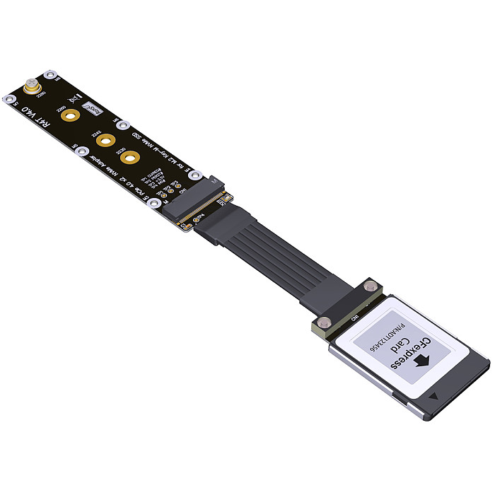JMT CFexpress Type B to M.2 NVMe 2280 Key-M SSD PCIe 4.0 Extension Cable CFe Converter Compatible for Canon R5 Nikon Z6Z7 Xbox Storage Card Adapter